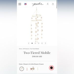 NEW (NWT) Pehr “Dream-A-Little-Dream” Ceiling Mobile